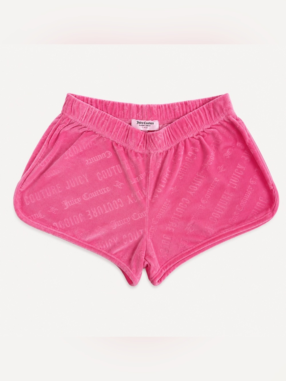 Juicy Couture Pink Velour Logo Lounge Shorts Women’s Size Large